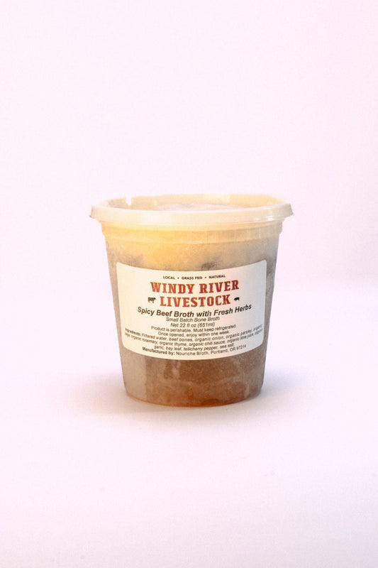 Spicy Beef Bone Broth (22oz)