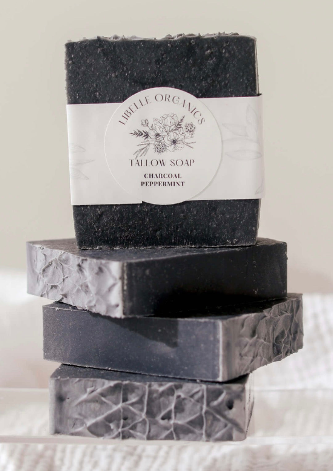 Charcoal Peppermint Tallow Soap