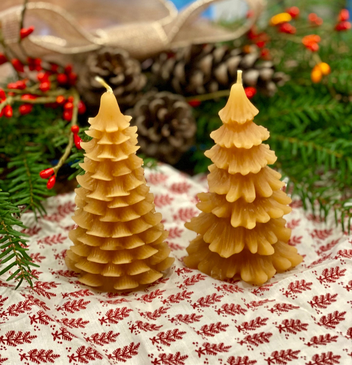 Beeswax Candle- Tree Set 1