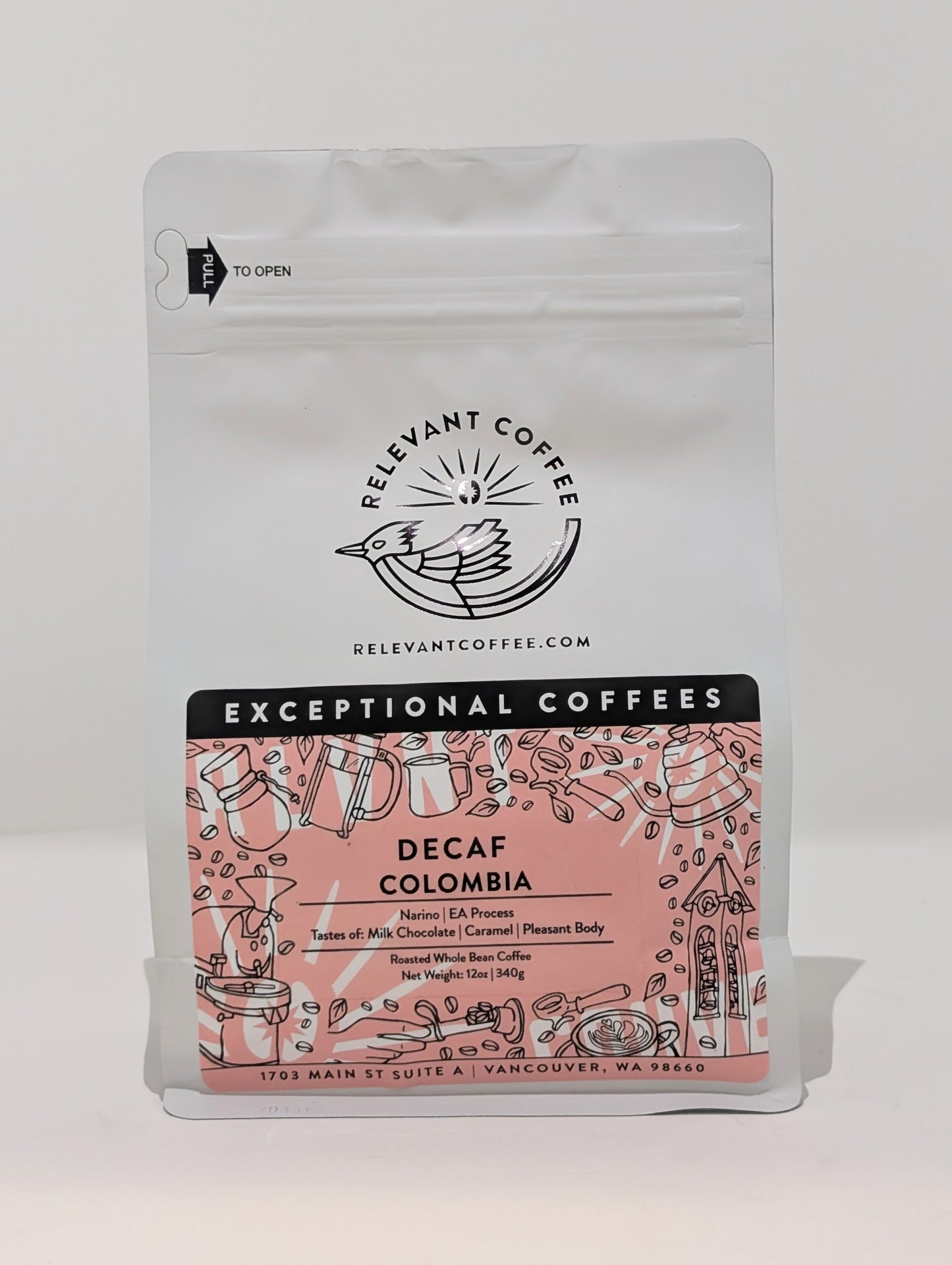 Relevant Coffee- Decaf Colombia (12oz)