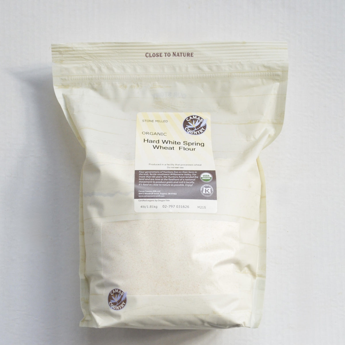 Organic Hard White Wheat Flour (4 lbs)
