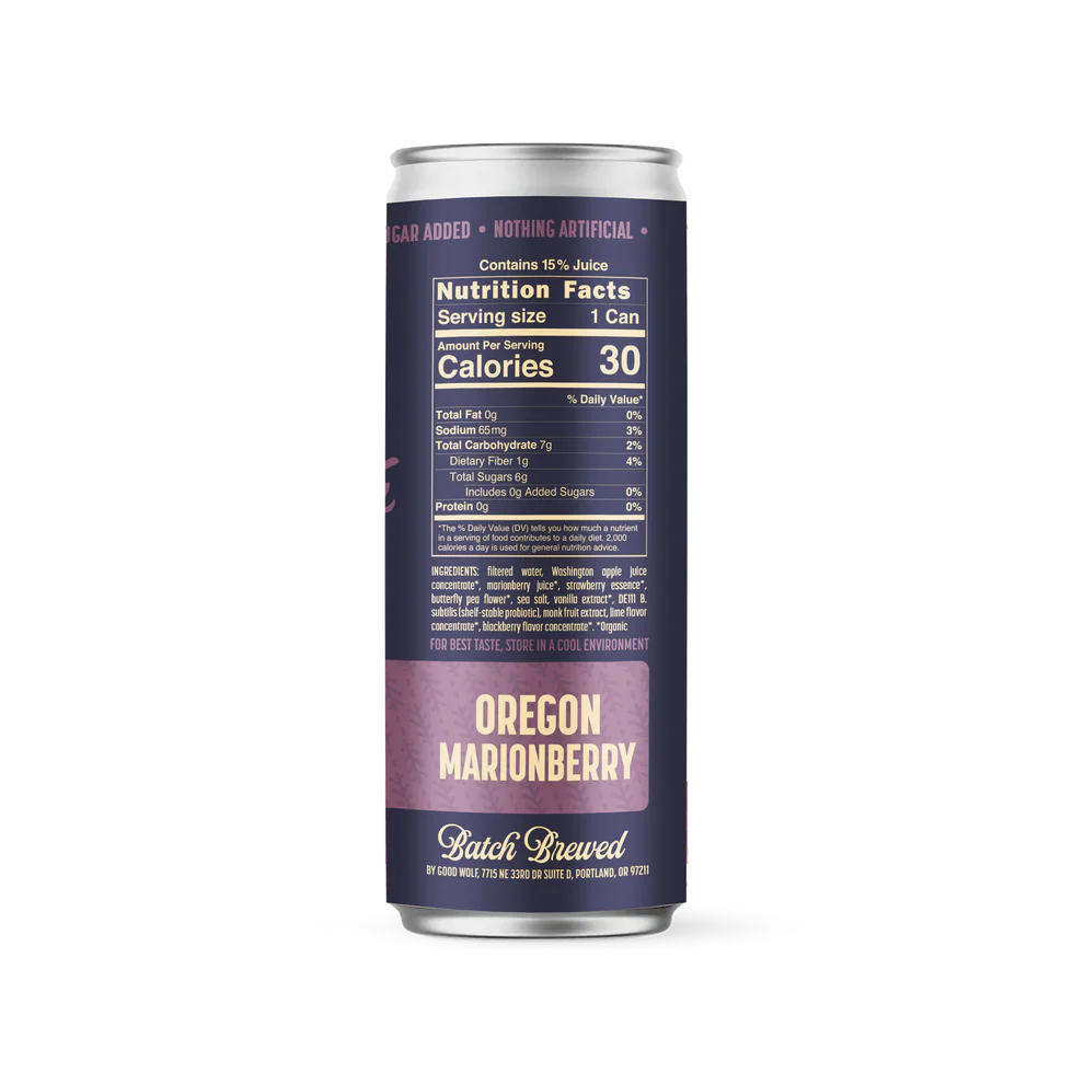 Marionberry Probiotic Refresher (single)