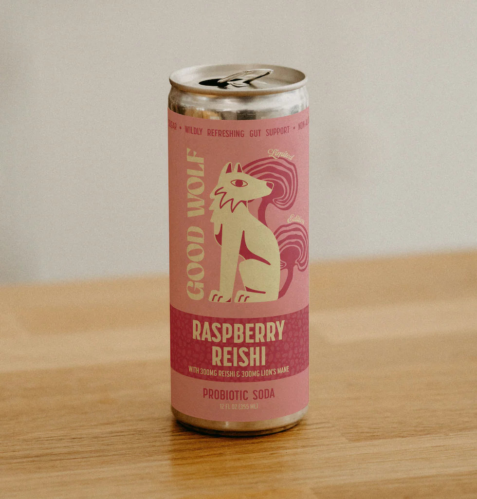 Raspberry Reishi Probiotic Refresher (single)