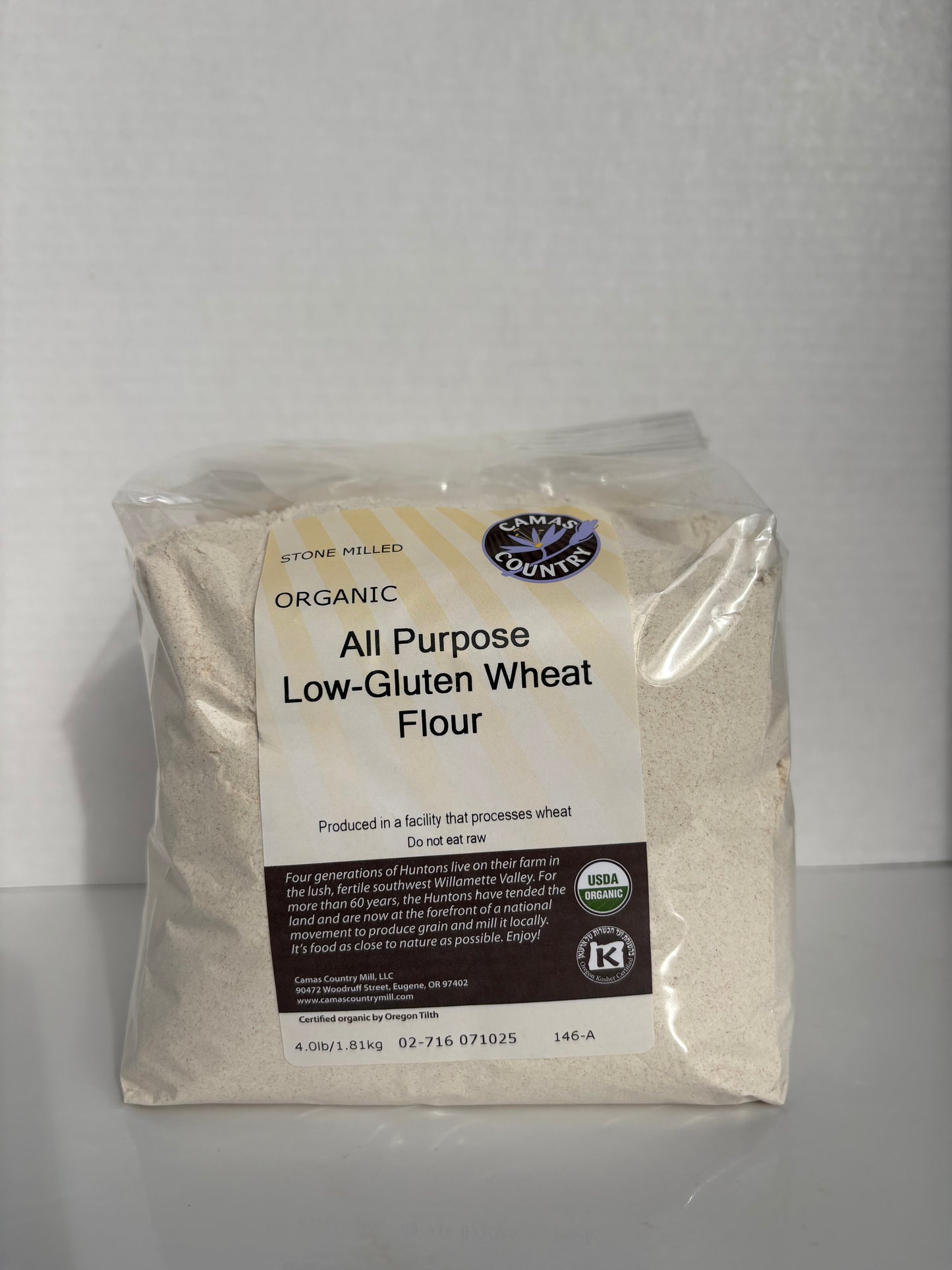 Organic All Purpose Low Gluten Wheat Flour (4 lbs)