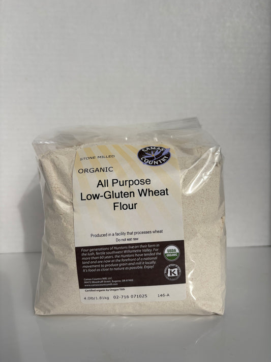 Organic All Purpose Low Gluten Wheat Flour (4 lbs)