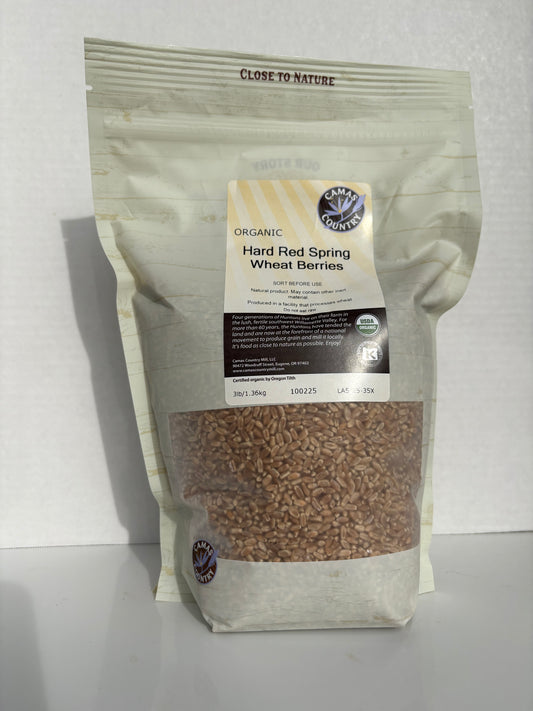 Organic Hard Red Spring Wheat Berries (3 lbs)
