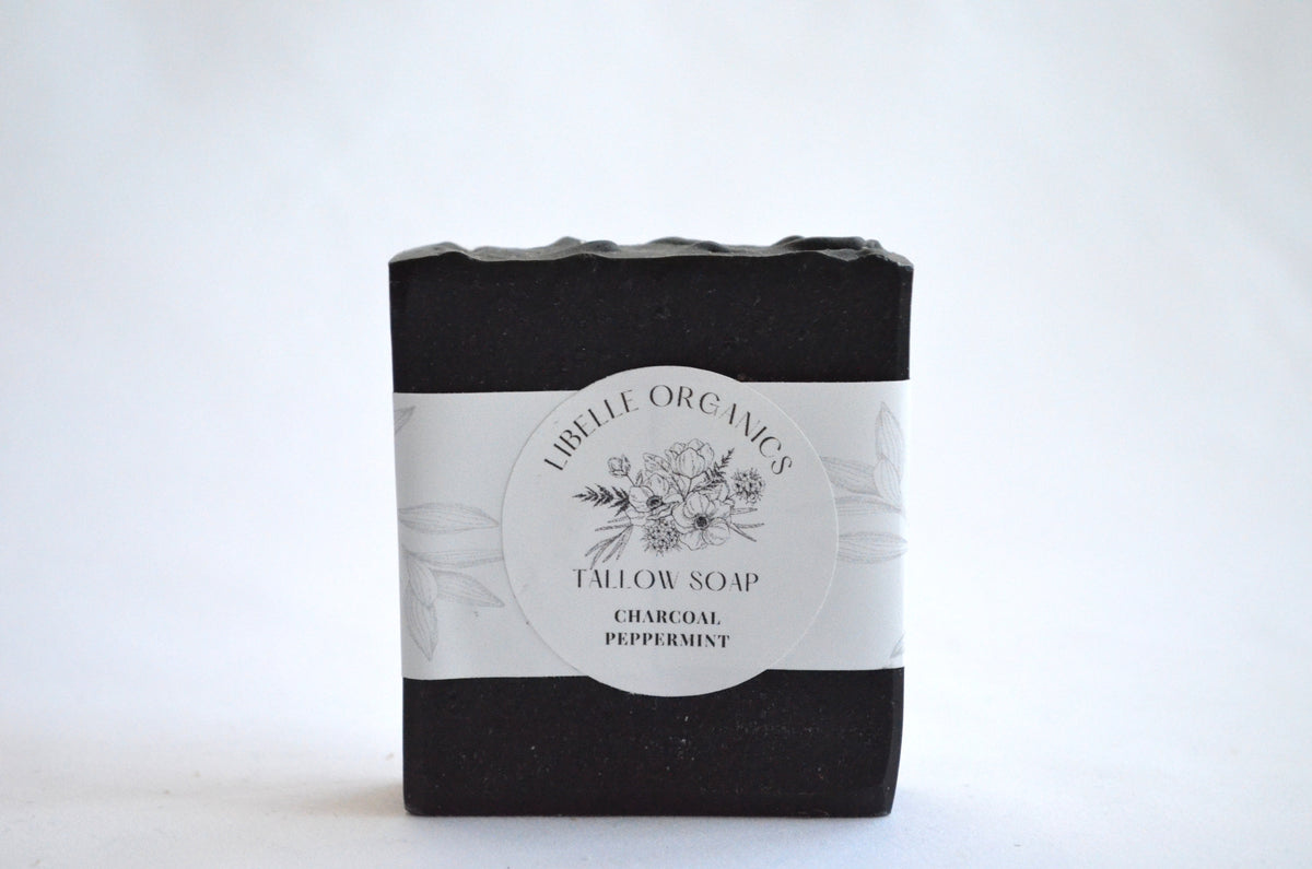 Charcoal Peppermint Tallow Soap