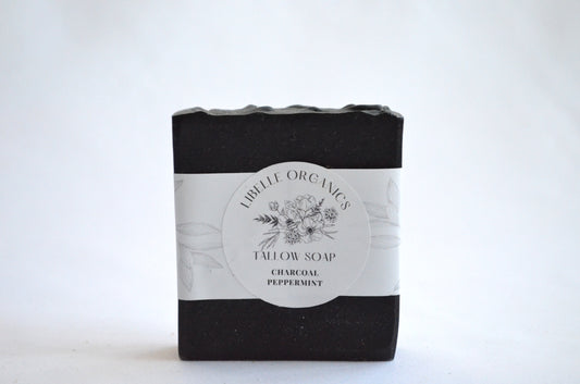 Charcoal Peppermint Tallow Soap