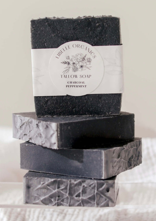 Charcoal Peppermint Tallow Soap