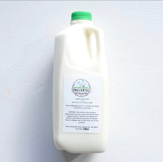 Goat Milk- Raw (1/2 gal)
