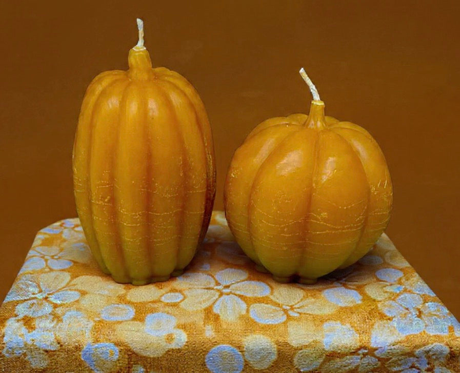 Beeswax Candles-pumpkins