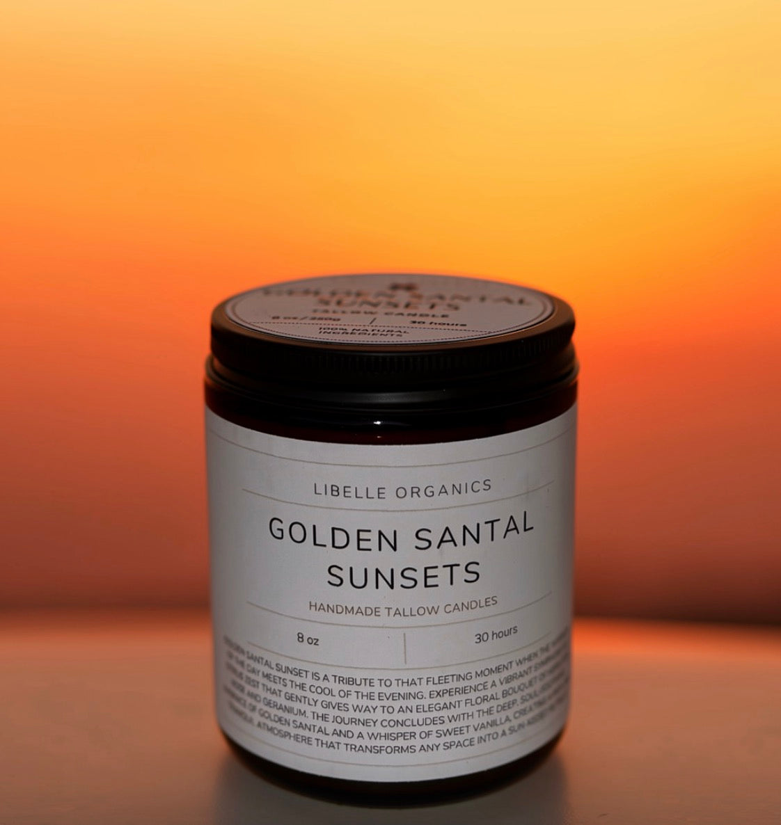 Golden Santal Sunset Candle (8 oz)