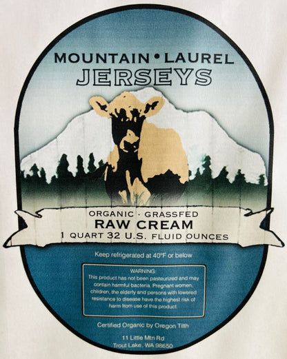 Raw cream (1 Quart)